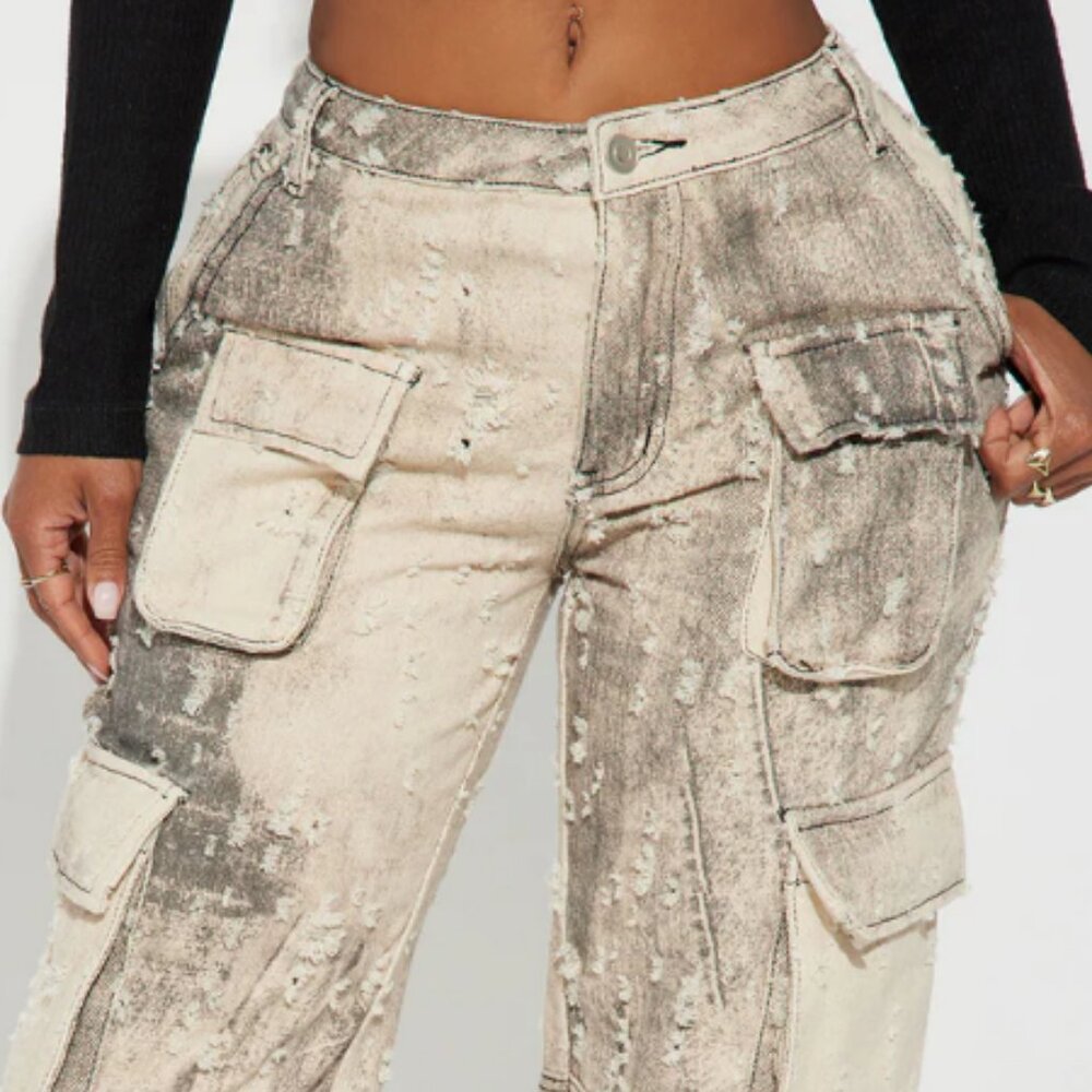 Distressed Cargo Pants - Picture 5 of 5